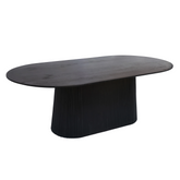 Esstisch Commodore | Schwarzes Mangoholz 180cm